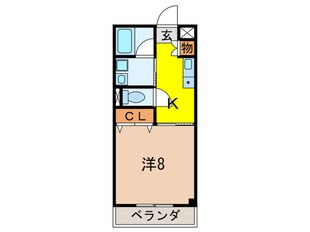 オリーブ甲東園の物件間取画像